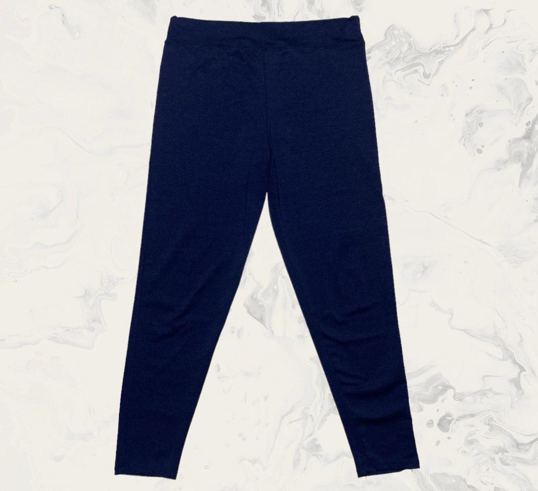 Navy Blue Leggings, Women's Fashion, Bottoms, Other Bottoms on Carousell