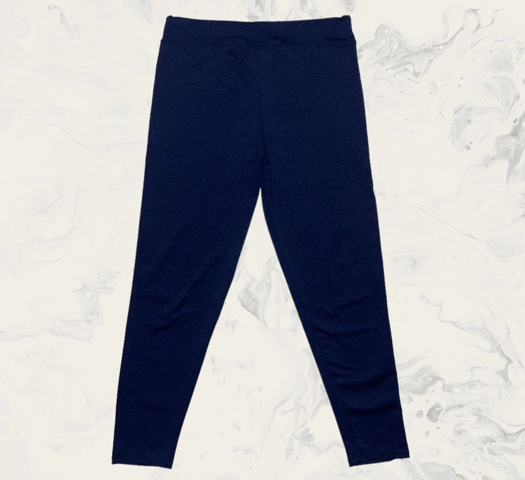 Navy Blue Leggings, Women's Fashion, Bottoms, Other Bottoms on Carousell