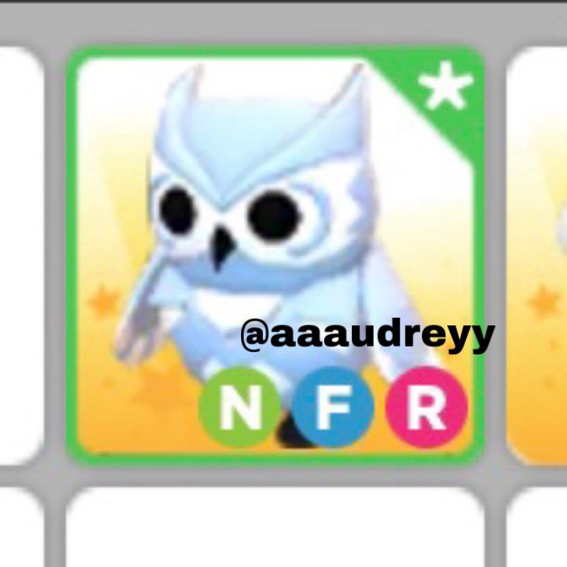NFR Snow Owl Adopt Me, Video Gaming, Gaming Accessories, InGame