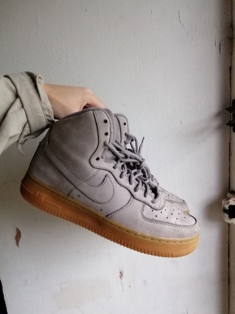 Air force 1 high grey suede new arrivals