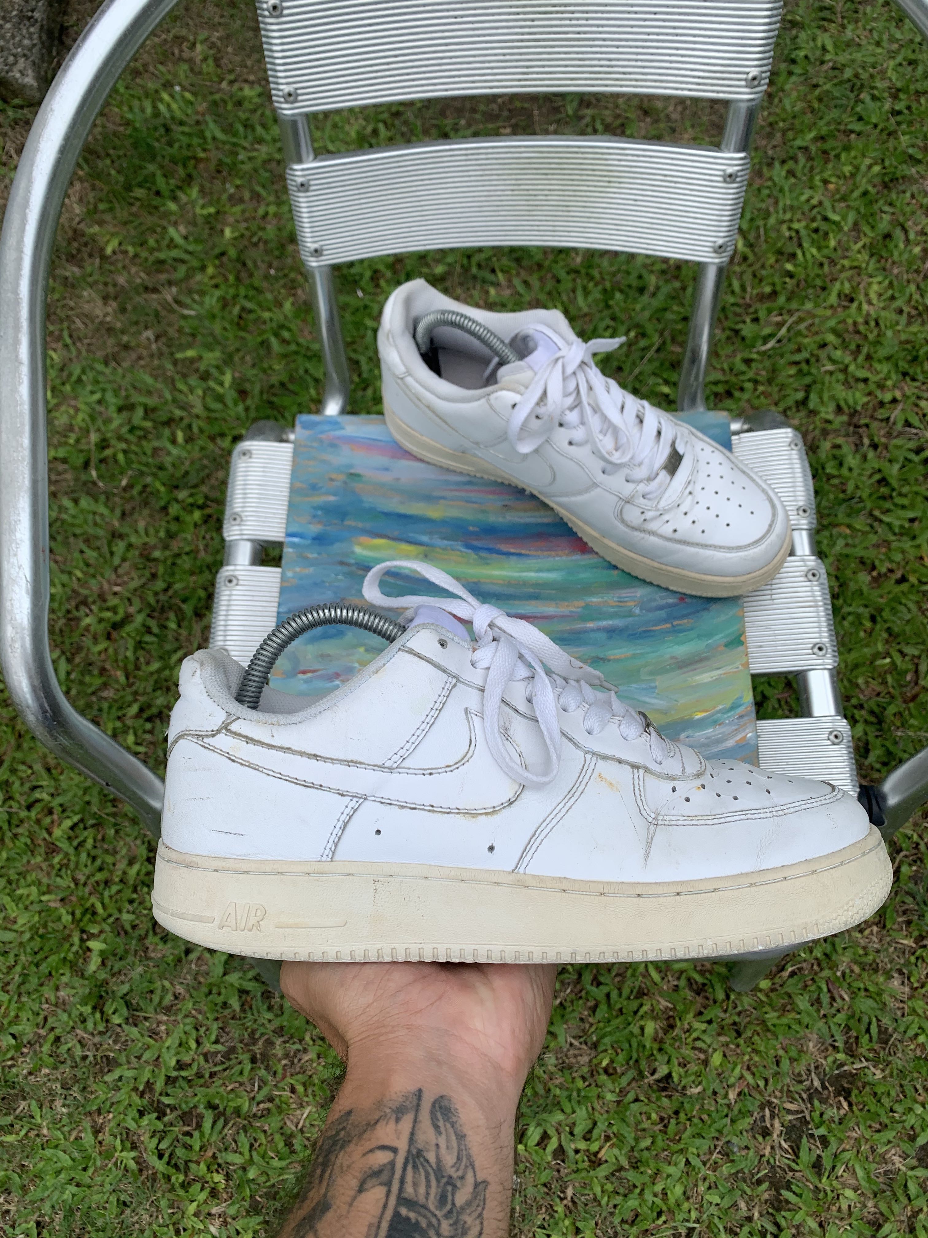 triple white airforce 1