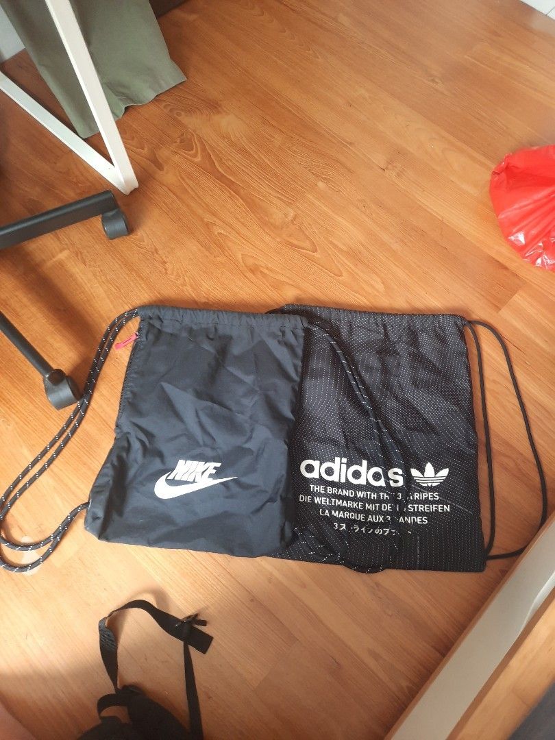 Nike and adidas drawstring bag, Men's Fashion, Bags, Sling Bags on