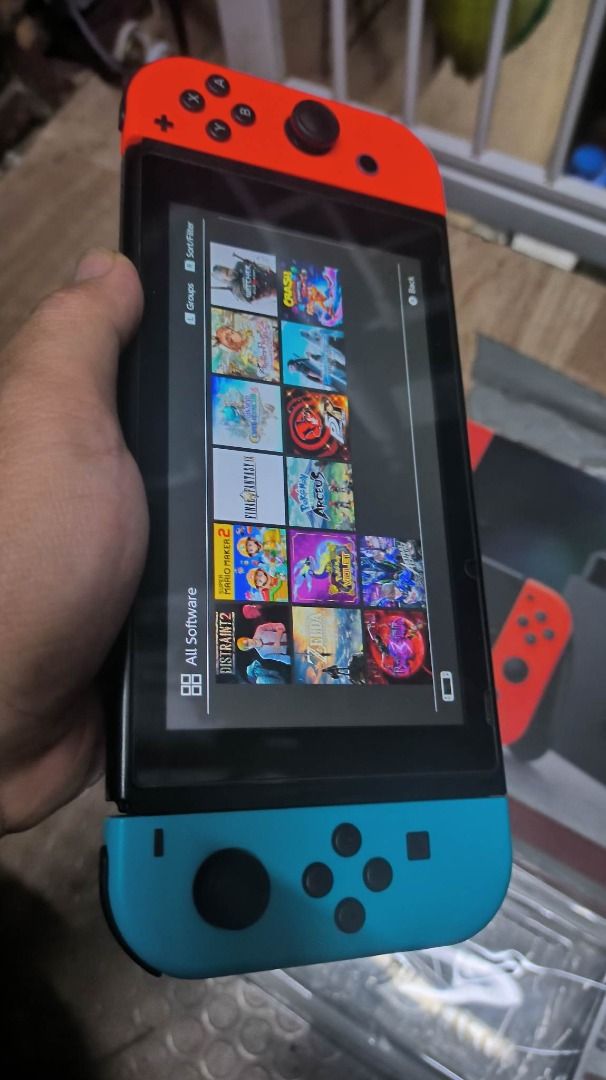 nintendo switch v1 unpatched 128gb full of games, Video Gaming, Video