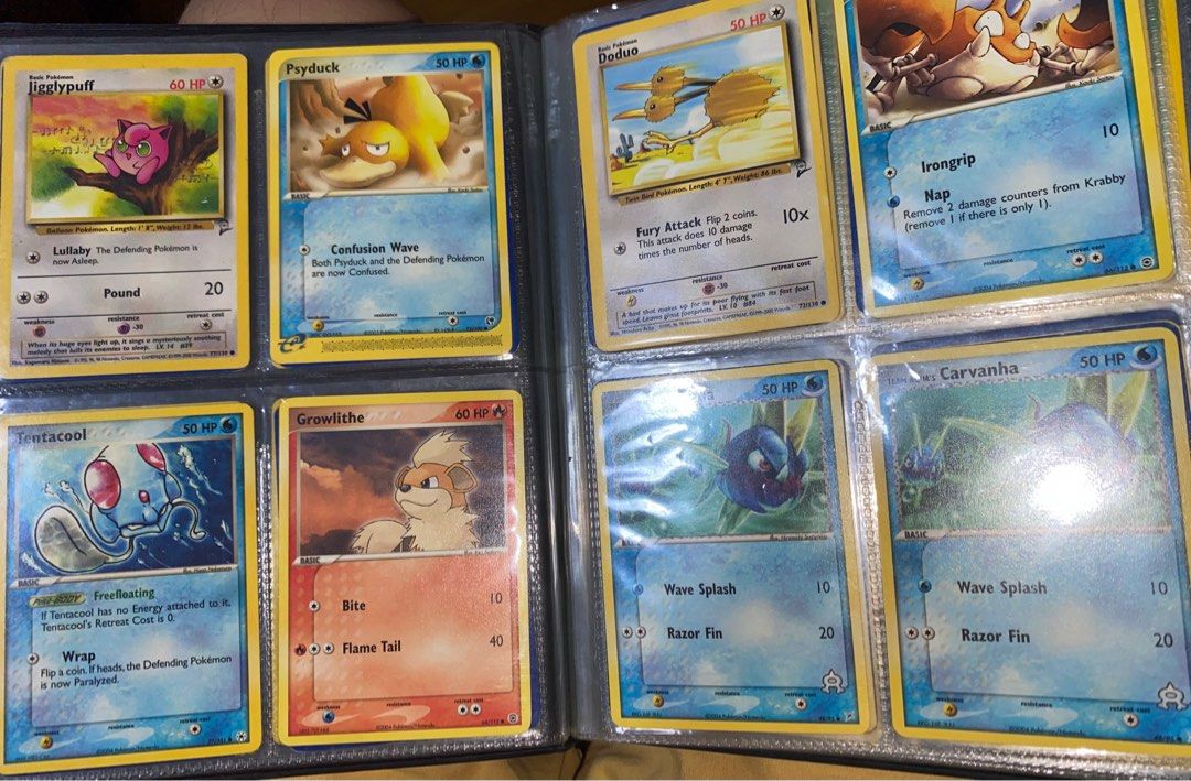 Non Holo Common Uncommon Vintage Pokmon Pokemon Card with binder album,  Hobbies & Toys, Memorabilia & Collectibles, Vintage Collectibles on  Carousell