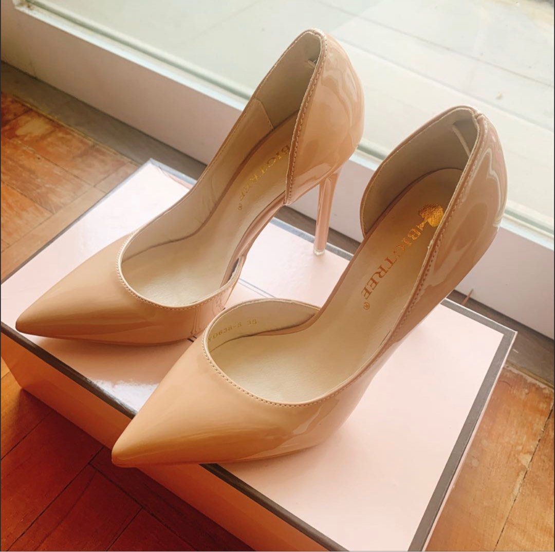 Nude Heels, Women's Fashion, Footwear, Heels on Carousell
