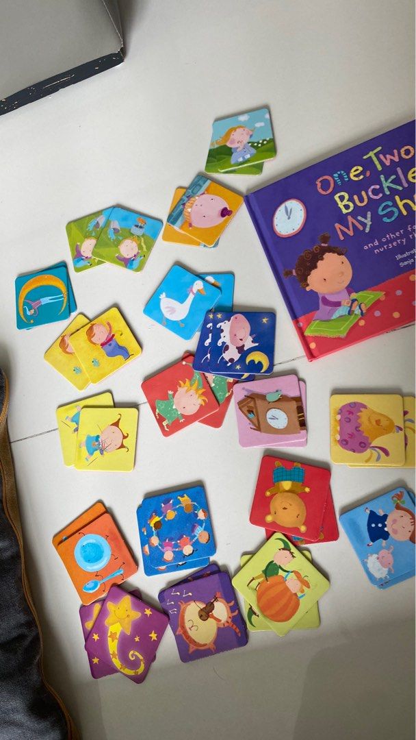 Nursery Rhymes Matching Pairs Storybook & Memory Game Set (24