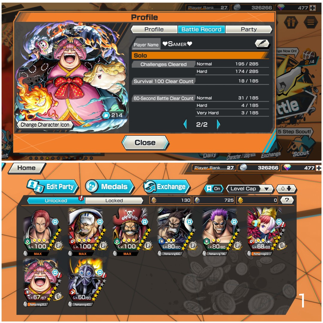 KATAKURI V1 VS KATAKURI V2  One Piece Bounty Rush OPBR 