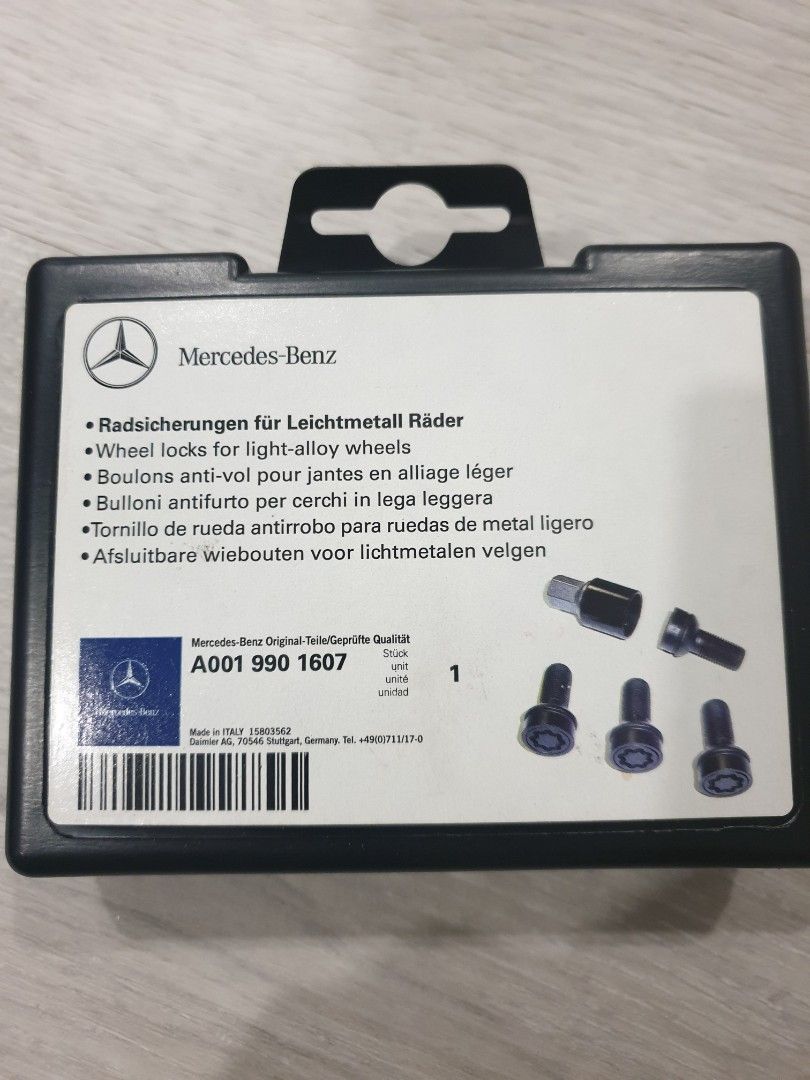 ORIGINAL MERCEDES BENZ WHEEL LOCKS, Car Accessories, Accessories on ...