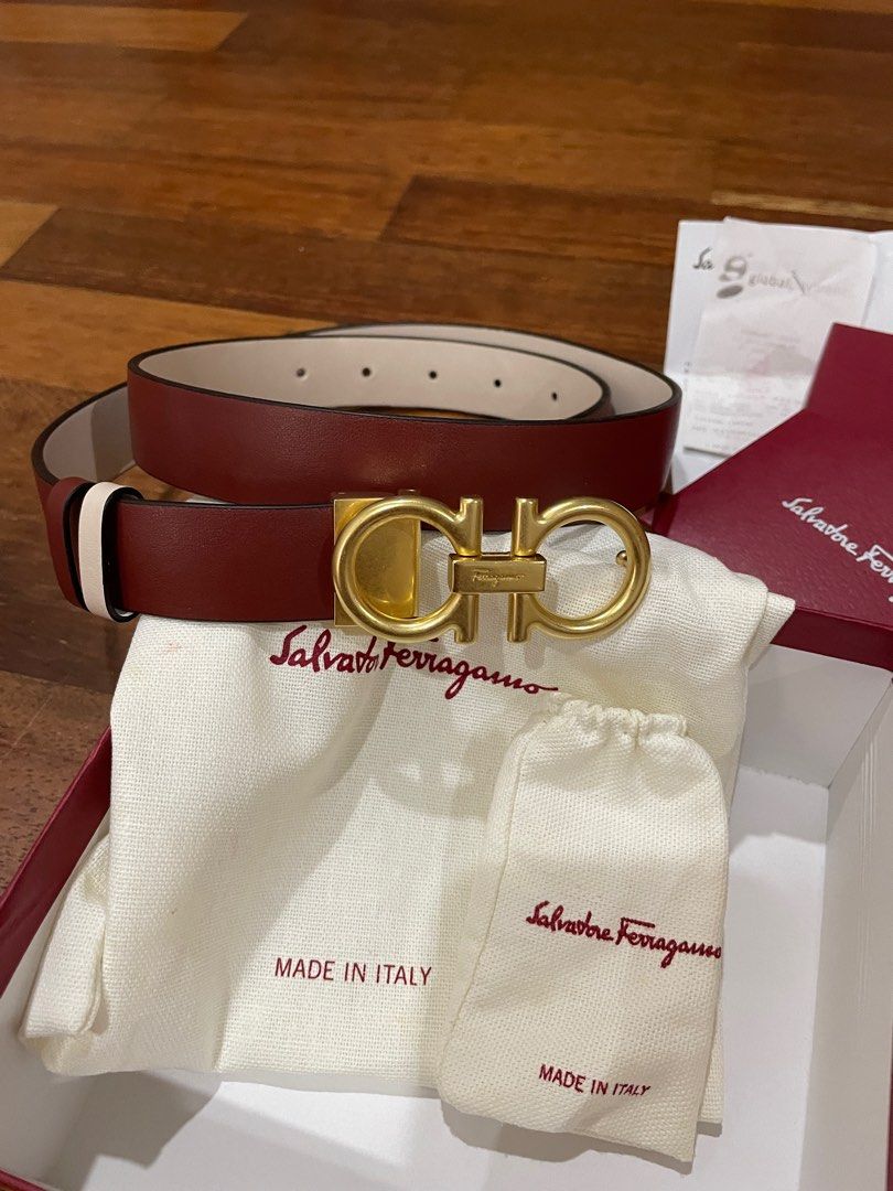 Original Women s Salvatore Ferragamo Reversible Belt Luxury