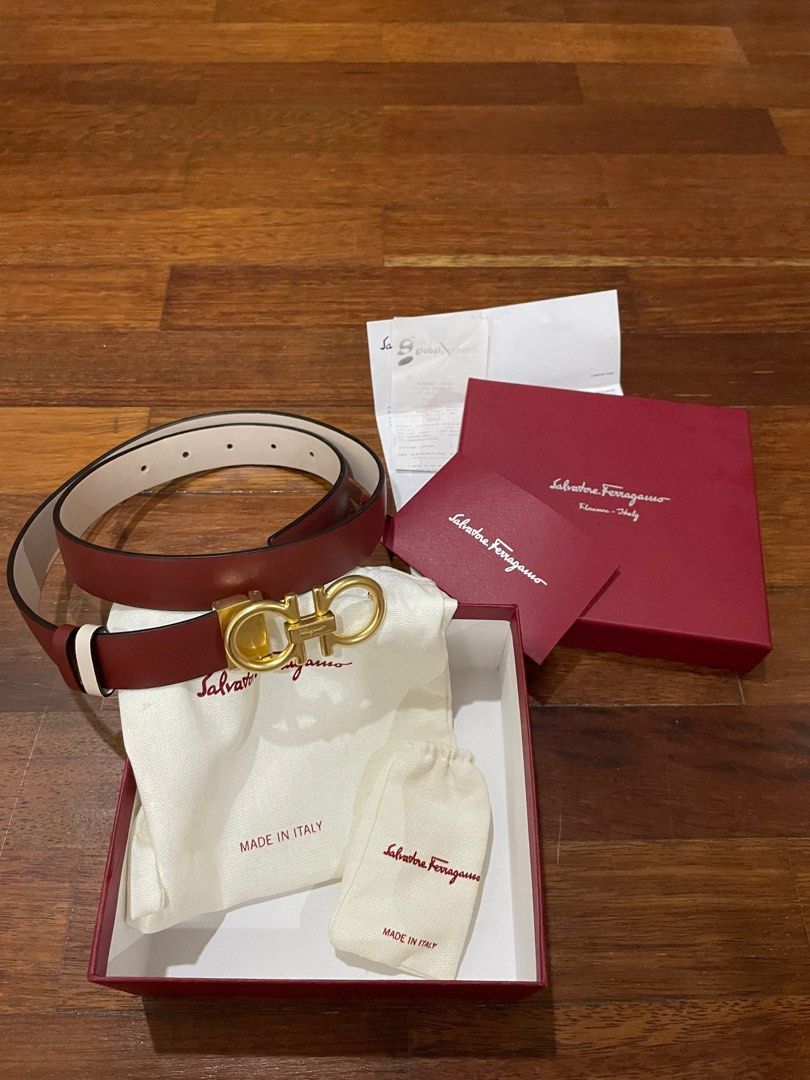 Original Women s Salvatore Ferragamo Reversible Belt Luxury