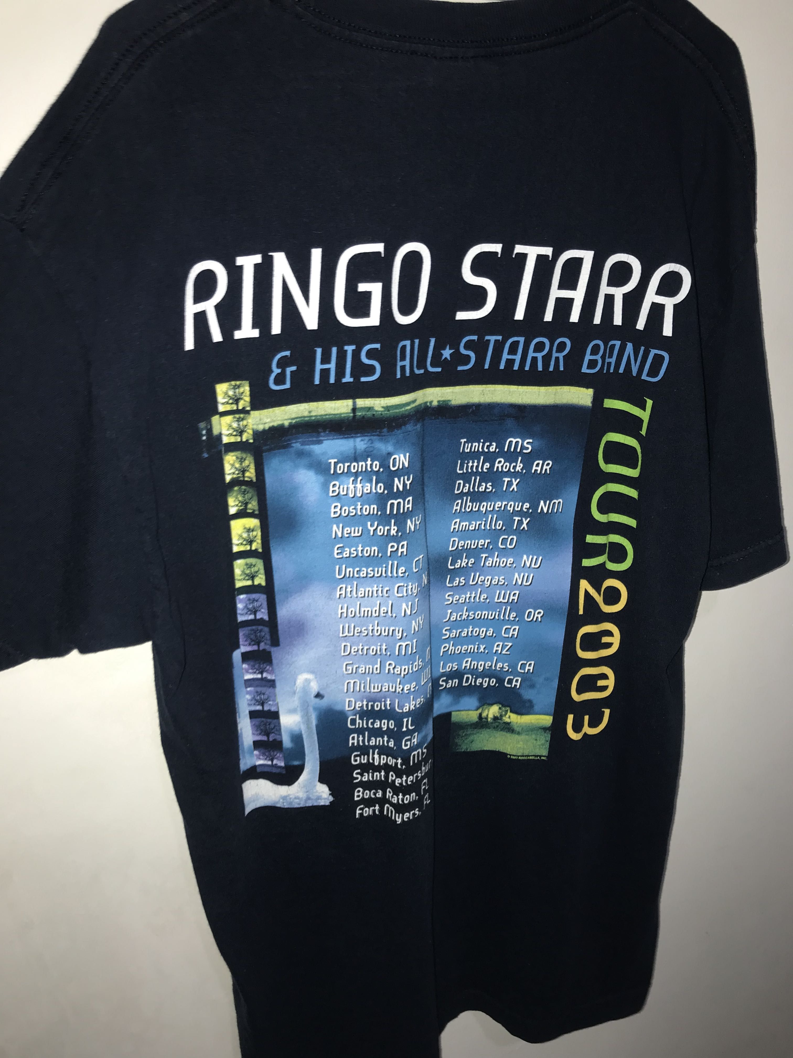 Oversized Ringo Starr Tour 2003 t shirt, Men's Fashion, Tops & Sets