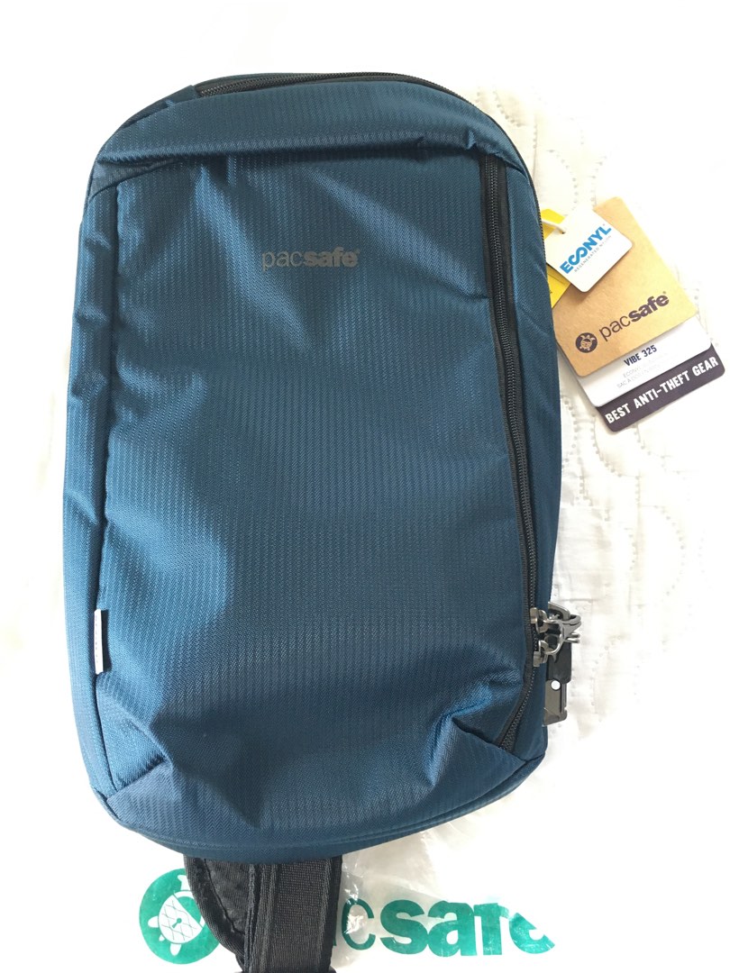 Pacsafe vibe 325 econyl-ocean, Men's Fashion, Bags, Sling Bags on Carousell
