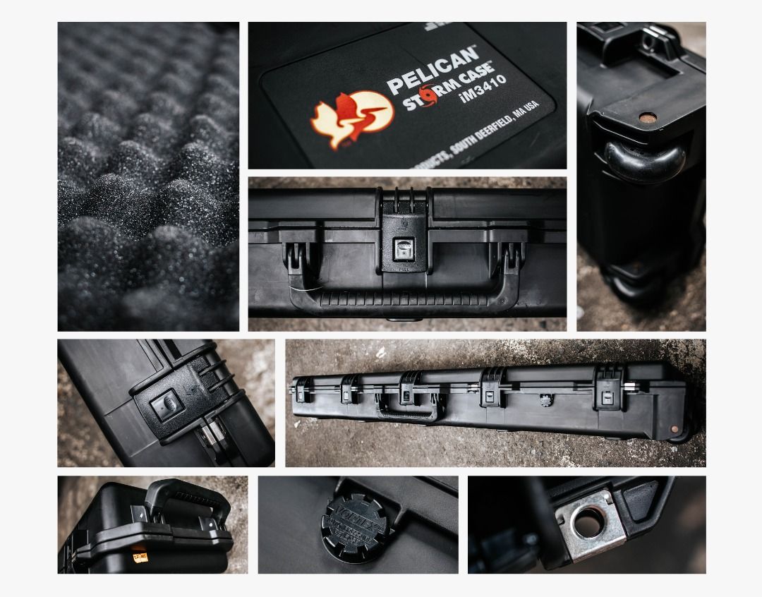 Pelican Case Hard Case (Category: Dry Boxes & Cabinets) located in Pasig City. Submitted by lee025 (Listing ID 1209449486, Image 2). Description: Store Pull out kaya expect po na may scratch po Delivery / Shipping fee will be shouldered by the buyer Actual Photo / price posted 𝐌𝐨𝐝𝐞𝐥: 𝐏𝐋𝐈𝐌𝟑𝟒𝟏𝟎 𝐒𝐭𝐨𝐫𝐦 𝐋𝐨𝐧𝐠 𝐂𝐚𝐬𝐞 Dimensions Interior (L×W×D) 54.50 x 10.00 x 6.00 in (138.4 x 25.4 x 15.2 cm) Exterior (L×W×D) 57.74 x 12.71 x 6.67