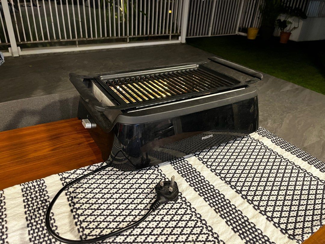 Philips indoor smokeless bbq grill sales