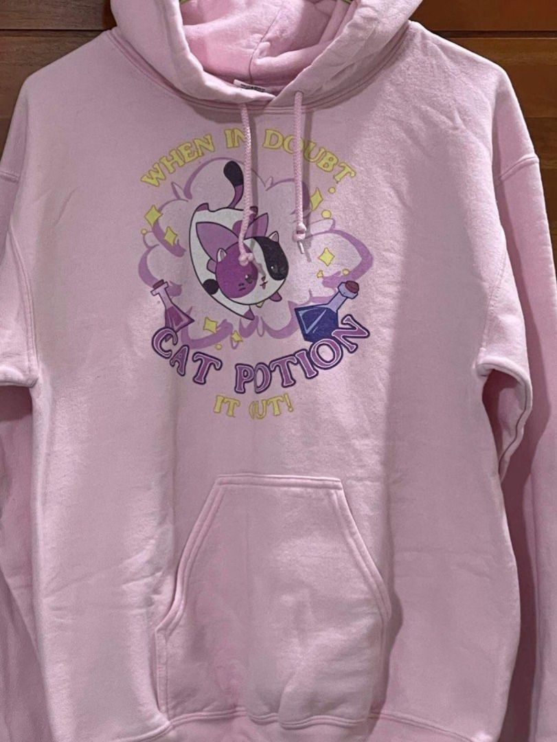 Pink Hoodie Jacket, Women's Fashion, Coats, Jackets and Outerwear on