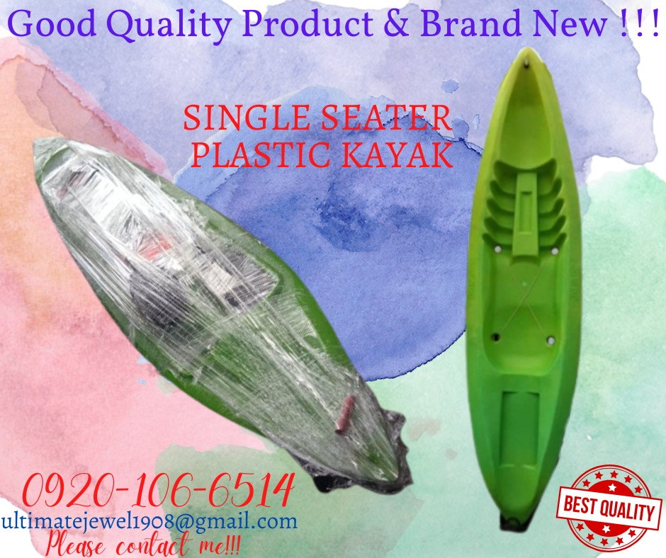 PLASTIC KAYAK Single Seater Customize Color and Brand New Plastic Kayak