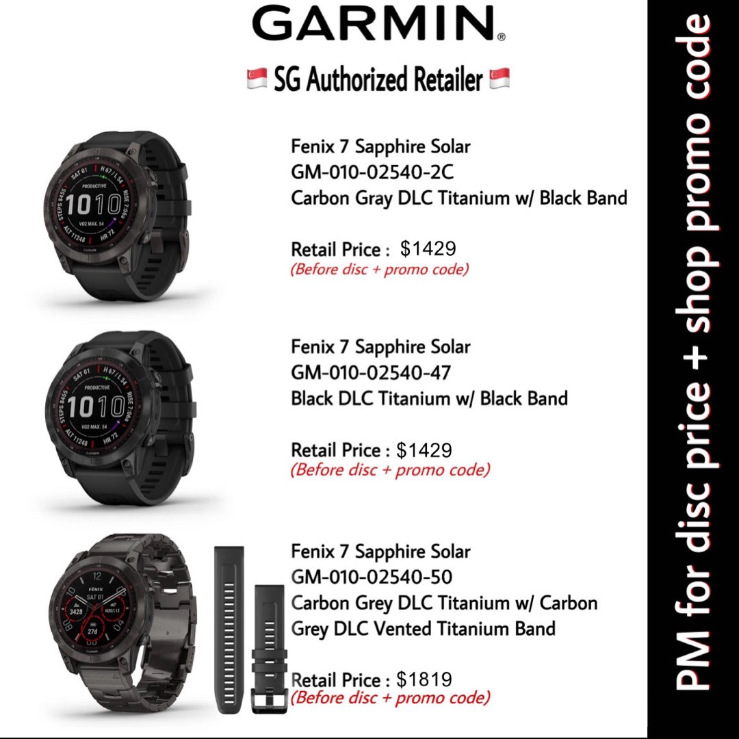PM for disc price shop promo price Garmin Fenix 7 Fenix7