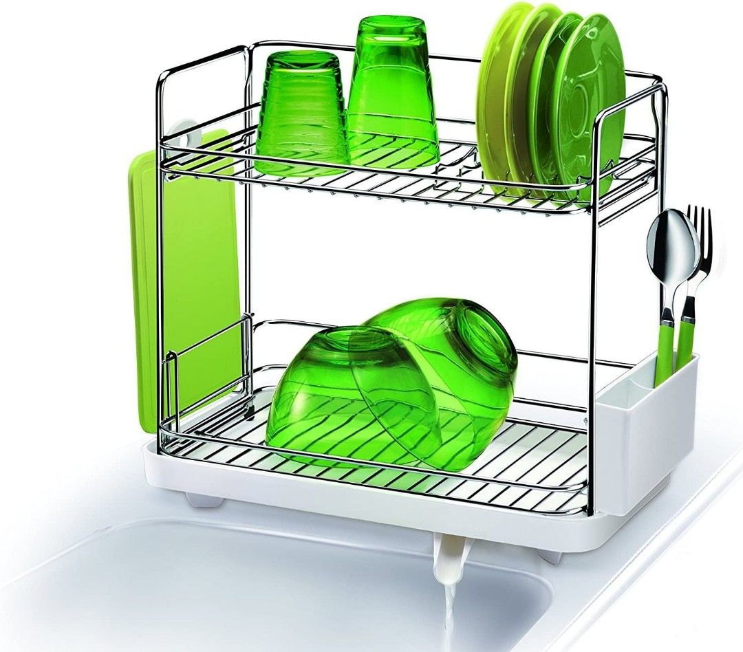 POSE Dish Rack / Drainer (stainless steel), Furniture & Home Living