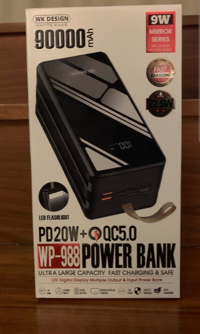 Power Bank 90000mAh, Mobile Phones & Gadgets, & Gadget Power Banks & Chargers on