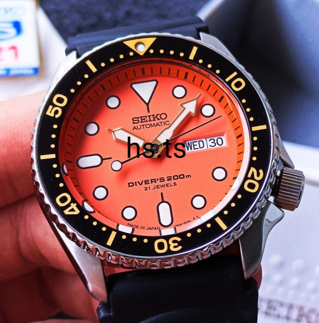 🔥Rare! SKX011 Seiko Candy Corn Orange Gold Automatic Divers Watch SKX011J1  (Discontinued), Men's Fashion, Watches & Accessories, Watches on Carousell