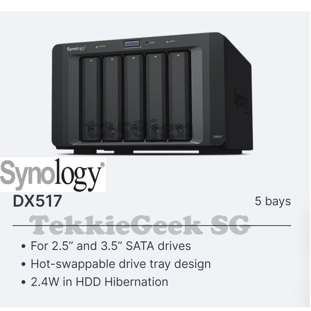 [APRIL PROMO 10 OFF READ DESCRIPTIONS] SYNOLOGY DX517 5BAY