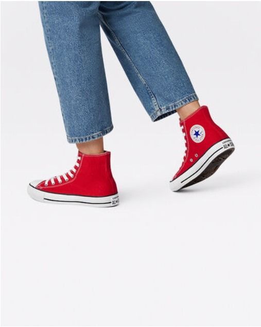 Red high cheap top converse