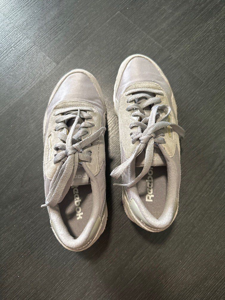 Reebok on sale gray sneakers