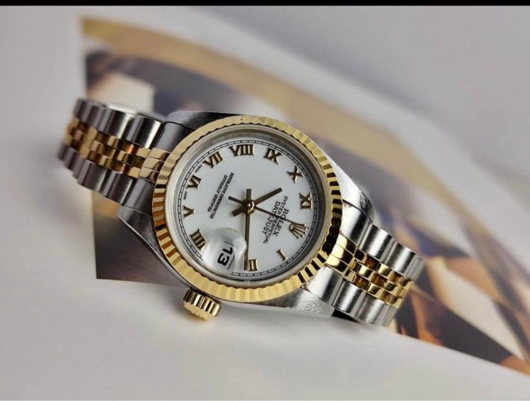 Rolex 1997 datejust 26mm (Category: Luxury Watches) located in Pasig City. Submitted by Watchaholics (Listing ID 1209442268, Image 2). Description: Rolex datejust 26mm Lady- Datejust 26mm 1997 yr model 69173 Watch only Open for authentication Condition 9/10 Price: P270k.