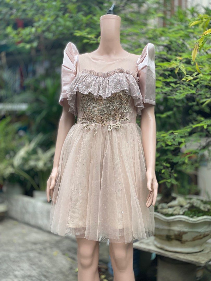 rose gold filipiniana dress Rose Gold Filipiniana Gown