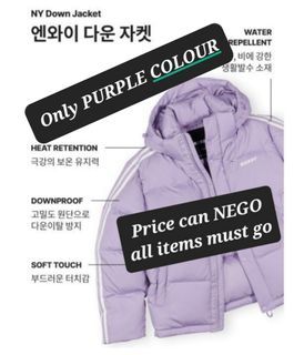Sale🇰🇷Nerdy NY Down Jacket/Winter Purple 💜 Size L