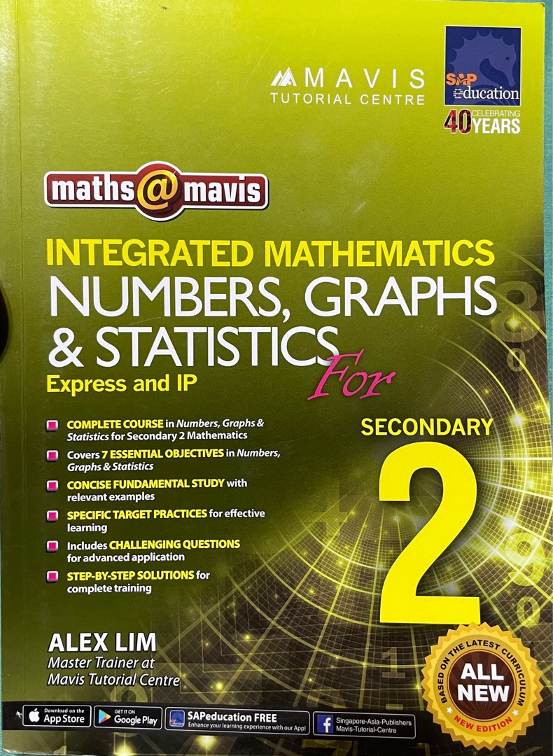 Sec 2 integrated mathematics textbook number graphs and statistics