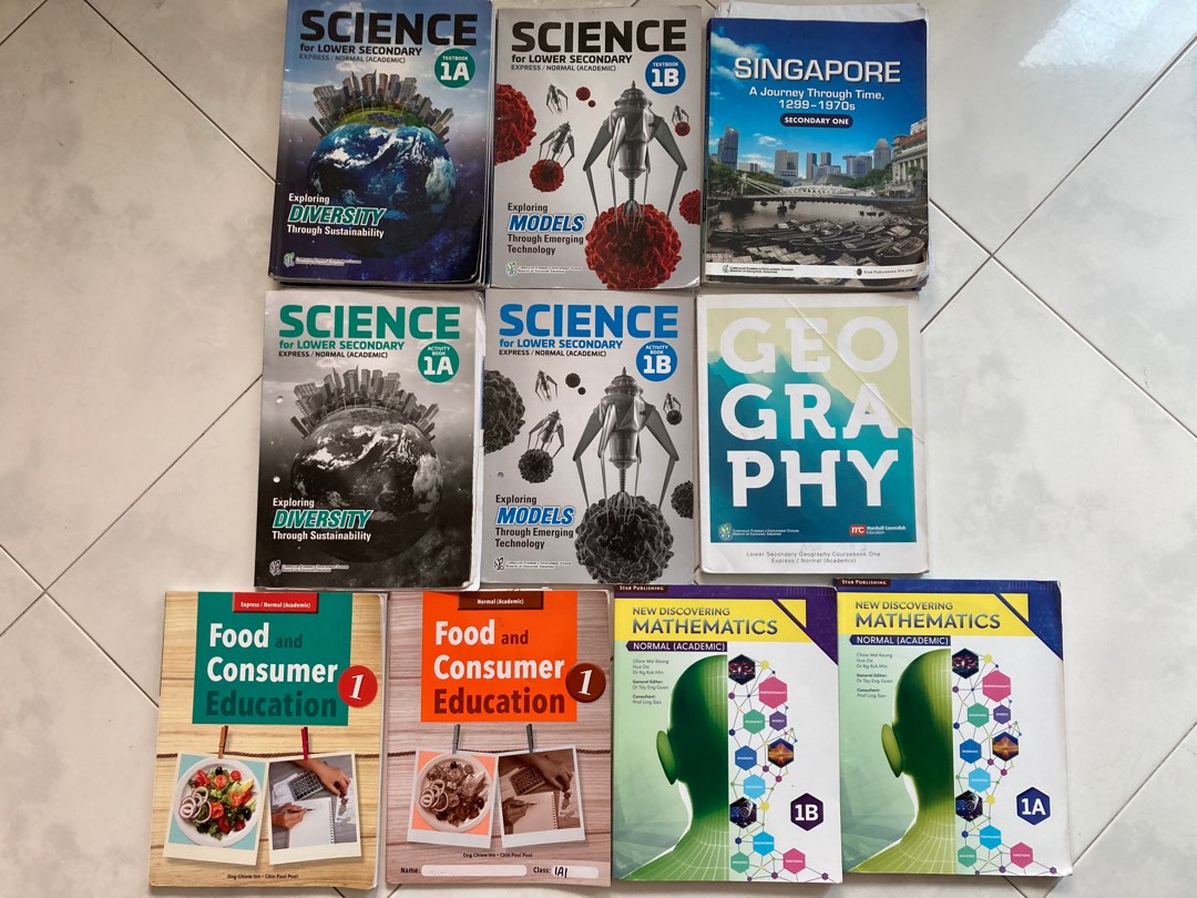 Science/math Geography Secondary 1 Science Math FCE History Geography, Hobbies & Toys, Books ...