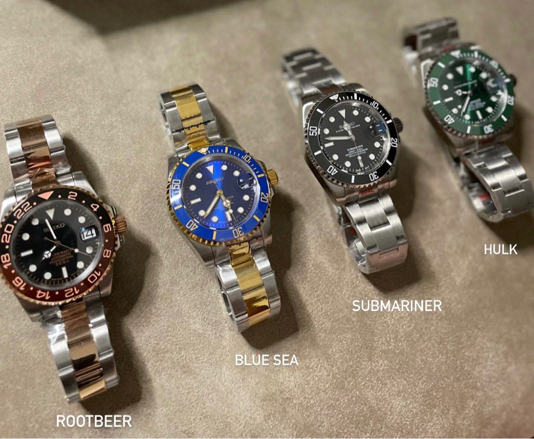 Seiko Rolex mods, Men's Fashion, Watches & Accessories, Watches on Carousell
