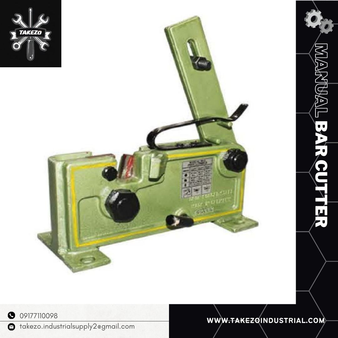 SHINSETSU MANUAL BAR CUTTER (Category: Construction Tools & Equipment) located in Manila. Submitted by joeyroque09 (Listing ID 1209472303, Image 1). Description: TAKEZO INDUSTRIAL SUPPLY Location: Mayhaligue St. Abad Santos, Manila Waze: Takezo Industrial Supply (Tondo, Manila) Land mark: Uno High School Tabon 1, Centennial Road, Kawit, Cavite Waze: Takezo Industrial Supply (Kawit) Land mark: Phoenix Gas Station beside Mana Town Center TALK TO US