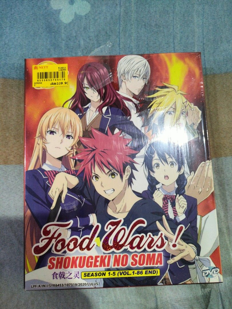 FOOD WARS! SHOKUGEKI NO SOMA SEA 1-5 VOL.1-86 END ANIME DVD