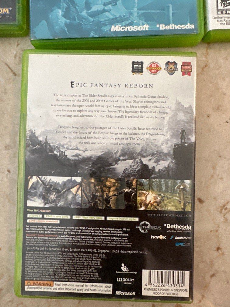 Skyrim Xbox 360, Video Gaming, Video Games, Xbox on Carousell