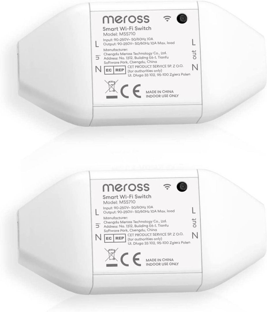 Meross HomeKit DIY Smart Switch,WiFi Smart Switches,1 Pack,Support