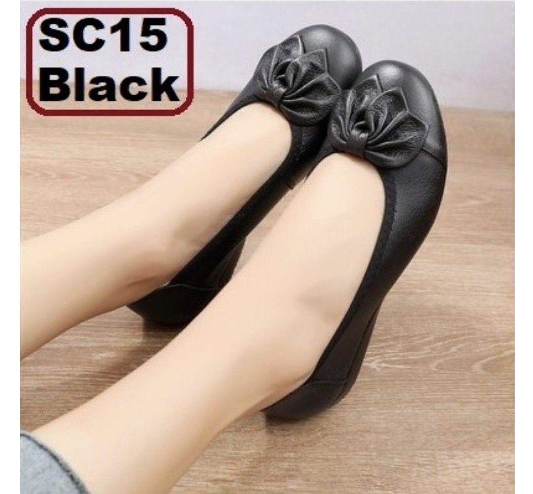 Soft Genuine Leather Women s Ladies Ballerinas Flats Shoes Mustard Yellow SC15