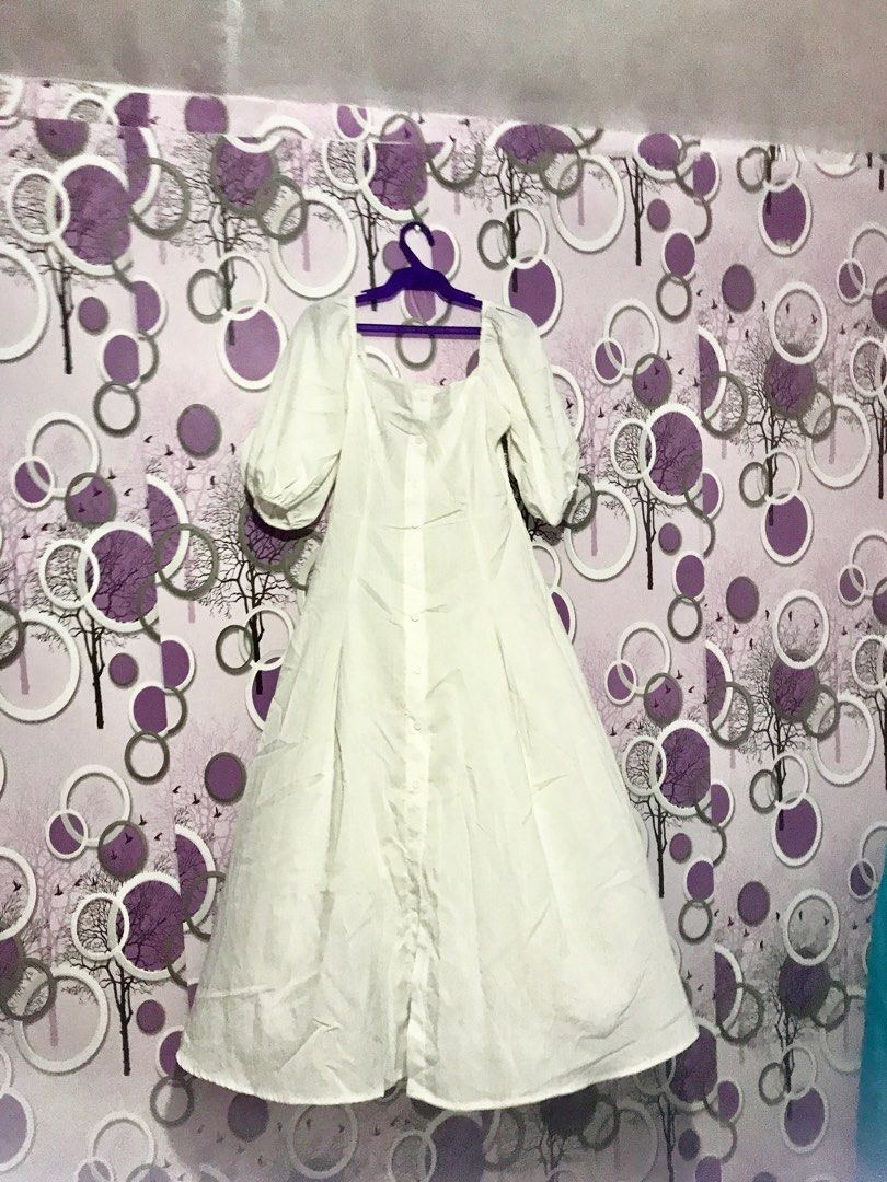 Stripes Cotton White Black sheep Long dress Greenhills, Women's