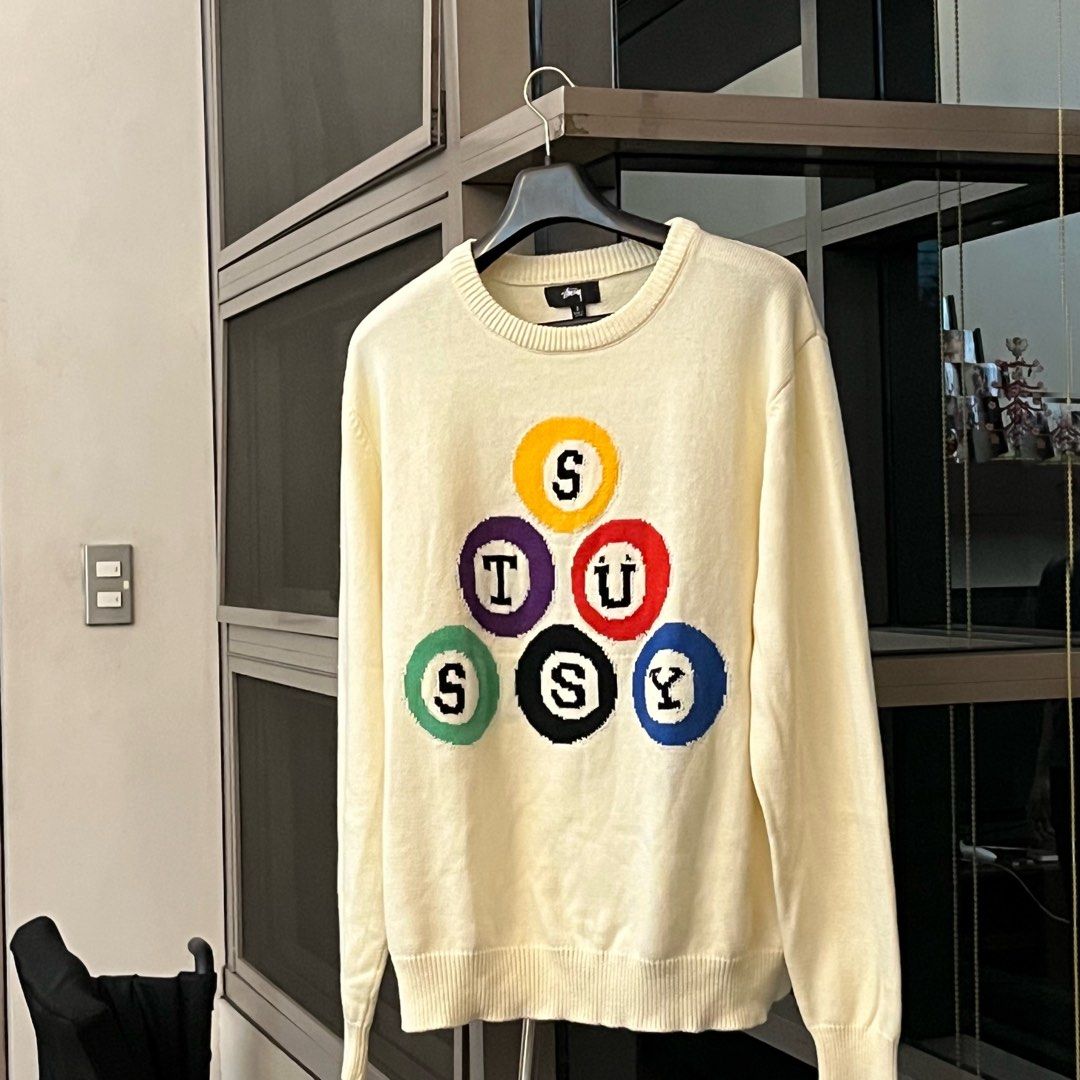 stussy billiard sweater, Men's Fashion, Coats, Jackets and