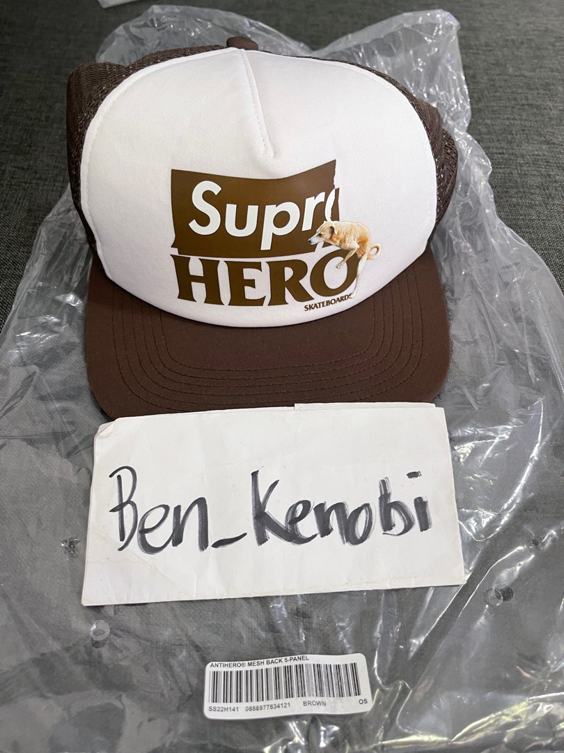 高評価のおせち贈り物 Supreme ANTIHERO Mesh Back 5-Panel brown - 帽子