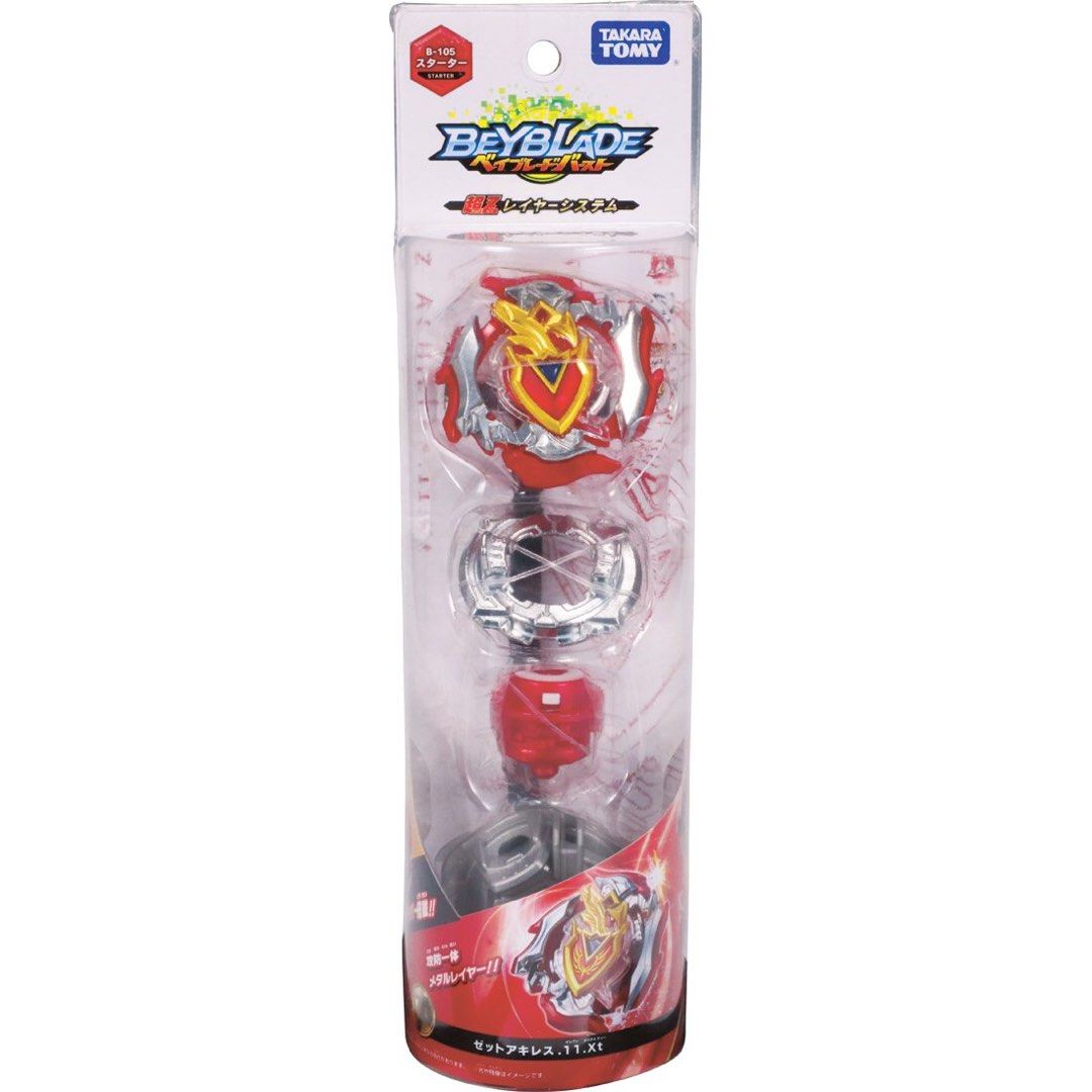 Takara Tomy B 105 Beyblade Burst Zet Achilles 11xt Balance Starter With Launcher Hobbies And Toys 