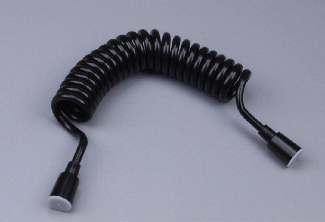 Telephone cord black 2m bidet hose, Furniture & Home Living, Bathroom