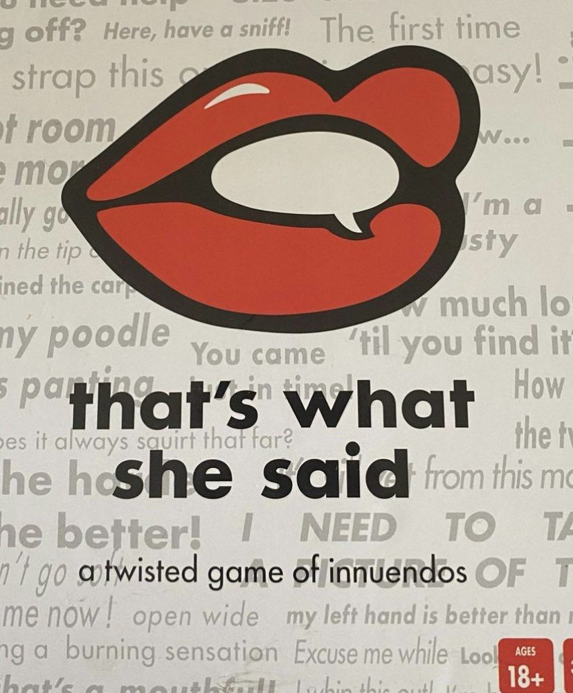 Thats what she said card game hobbies toys toys games on carousell
