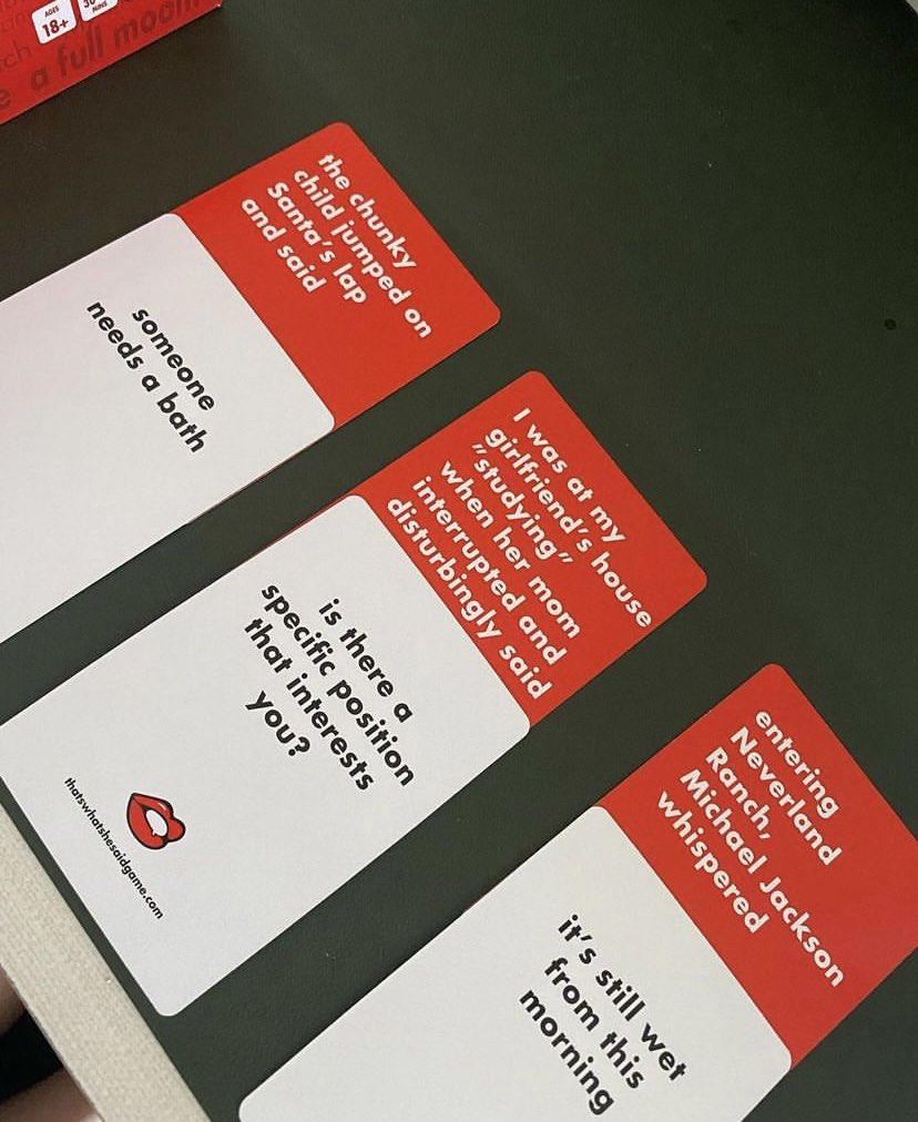 Thats what she said card game hobbies toys toys games on carousell