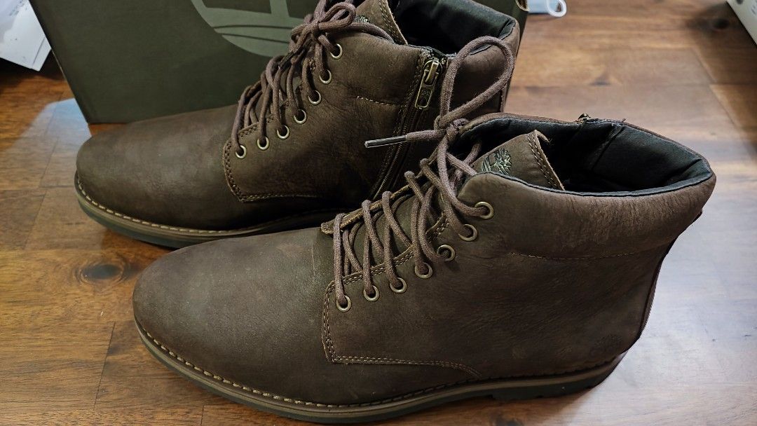 Timberland Hiking Boots Alden Brook Waterproof Side Zip Dark Brown Nubuck  UK9.5 EU44 US10 Brand New in Box, Men's Fashion, Footwear, Boots on  Carousell