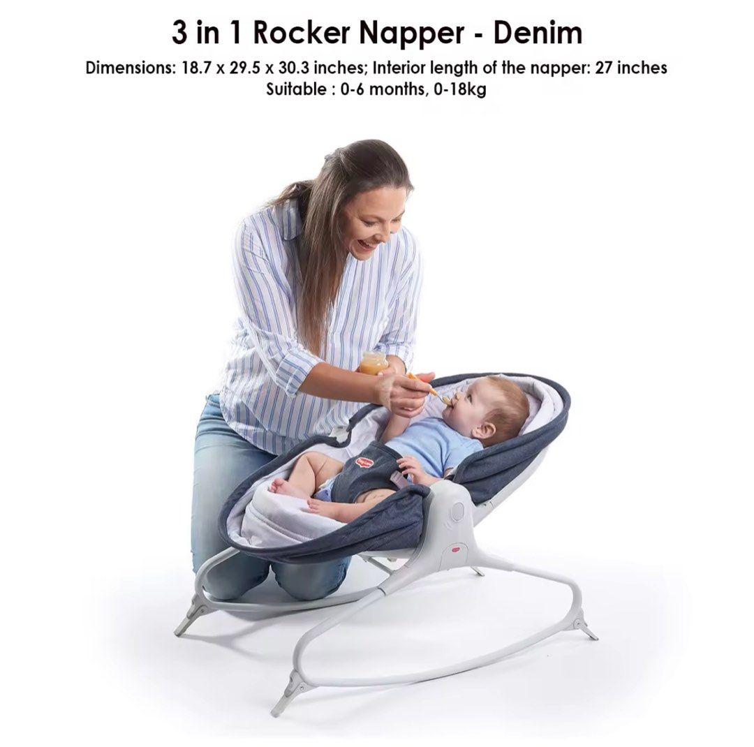 Tiny Love Rocker 3 in 1 rocker napper, Babies & Kids, Baby Nursery ...