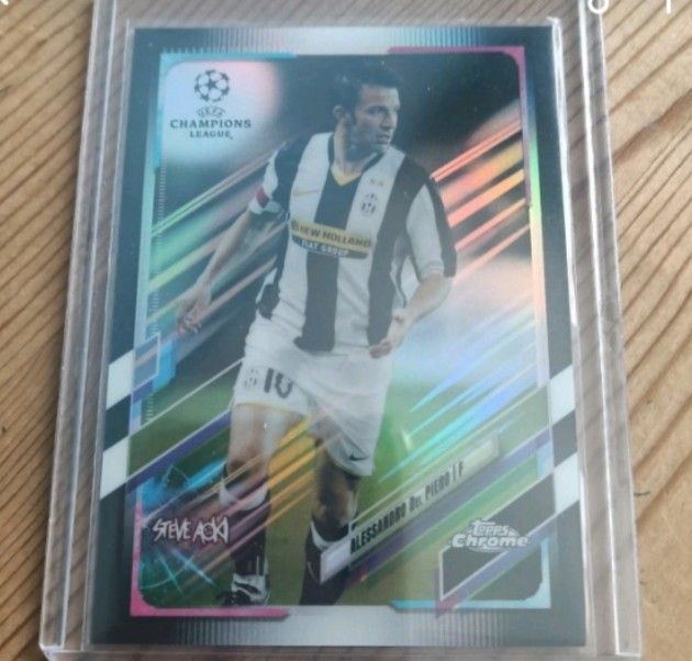Topps chrome 21 Del Piero/99, Hobbies & Toys, Memorabilia 