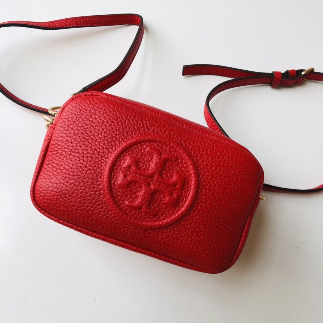 Tory Burch Perry Bombe Mini Camera Bag Red, Women's Fashion, Bags &  Wallets, Cross-body Bags on Carousell