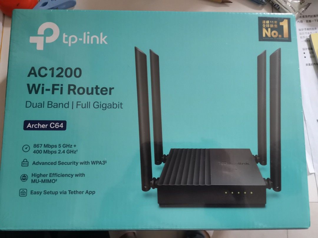 Tp-link ac1200 Router, 電腦＆科技, 電腦周邊及配件, Wifi及上網相關產品 - Carousell